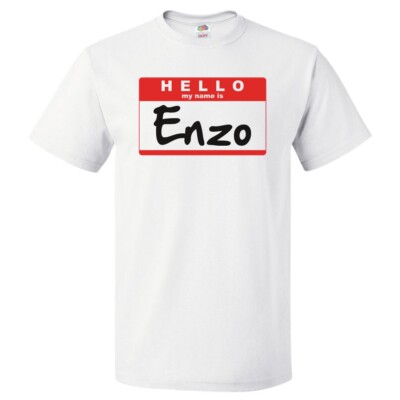 Hello My Name Is Enzo T shirt Tee
