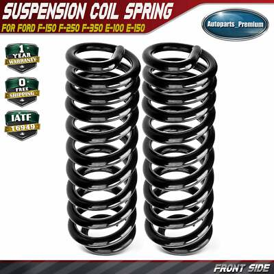 #ad 2x Front Suspension Coil Spring for Ford F 150 F 250 F 350 80 96 E 100 Econoline $93.19