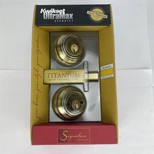 Kwikset Ultramax Security Deadbolt Double Cylinder Titanium Alloy Core Brass