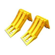 2 x Klappbarer Unterlegkeil, Hemmschuh, Bremskeil LKW Gelb 36