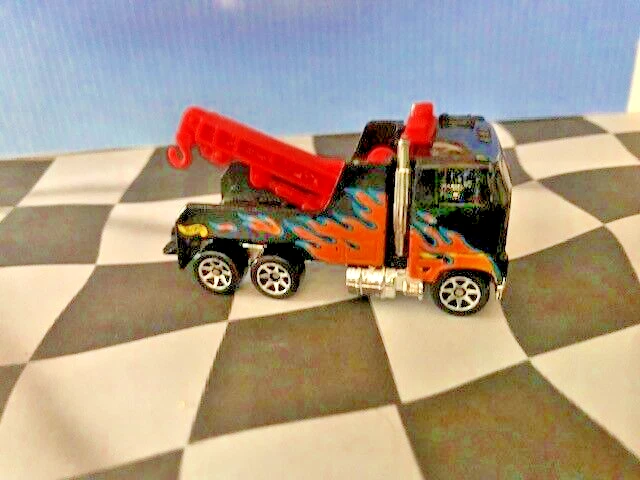 Grúa Hot Wheels 1997 540 Heat Fleet Series Ramblin' 4/4 Black Flames 7 velocidades VAR Foto 2 de 2