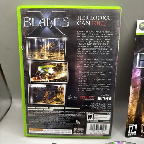 X-Blades (Microsoft Xbox 360, 2009) Complete CIB w/ Manual - Picture 6 of 7