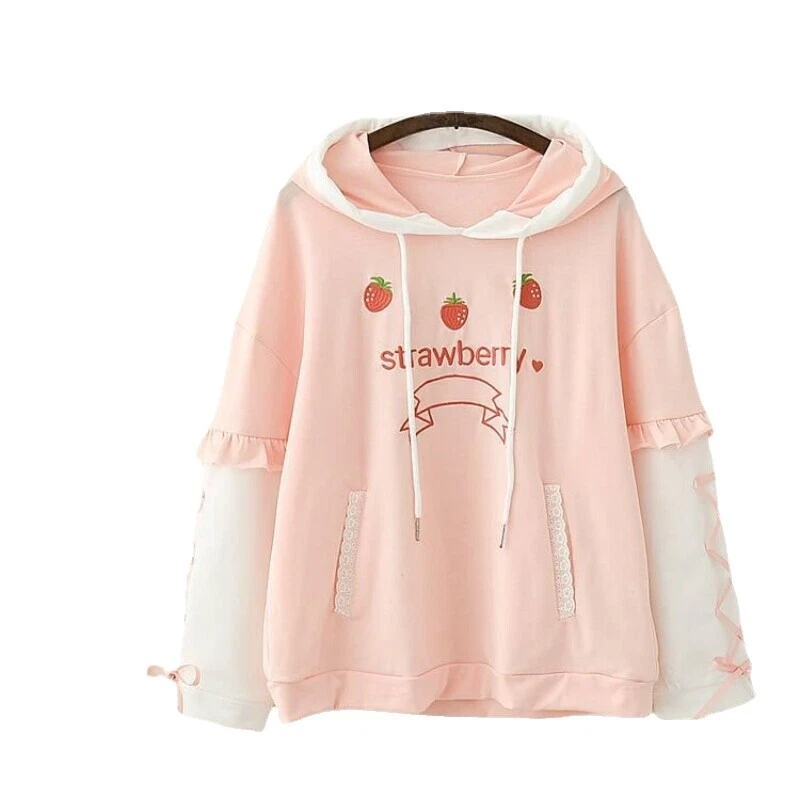 Sudaderas Floral de dibujos animados para Mujeres