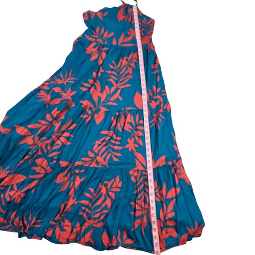 Old Navy Dress Womans Size Small Blue Sundress Tropical Colorful Lined Empire - Picture 6 of 19