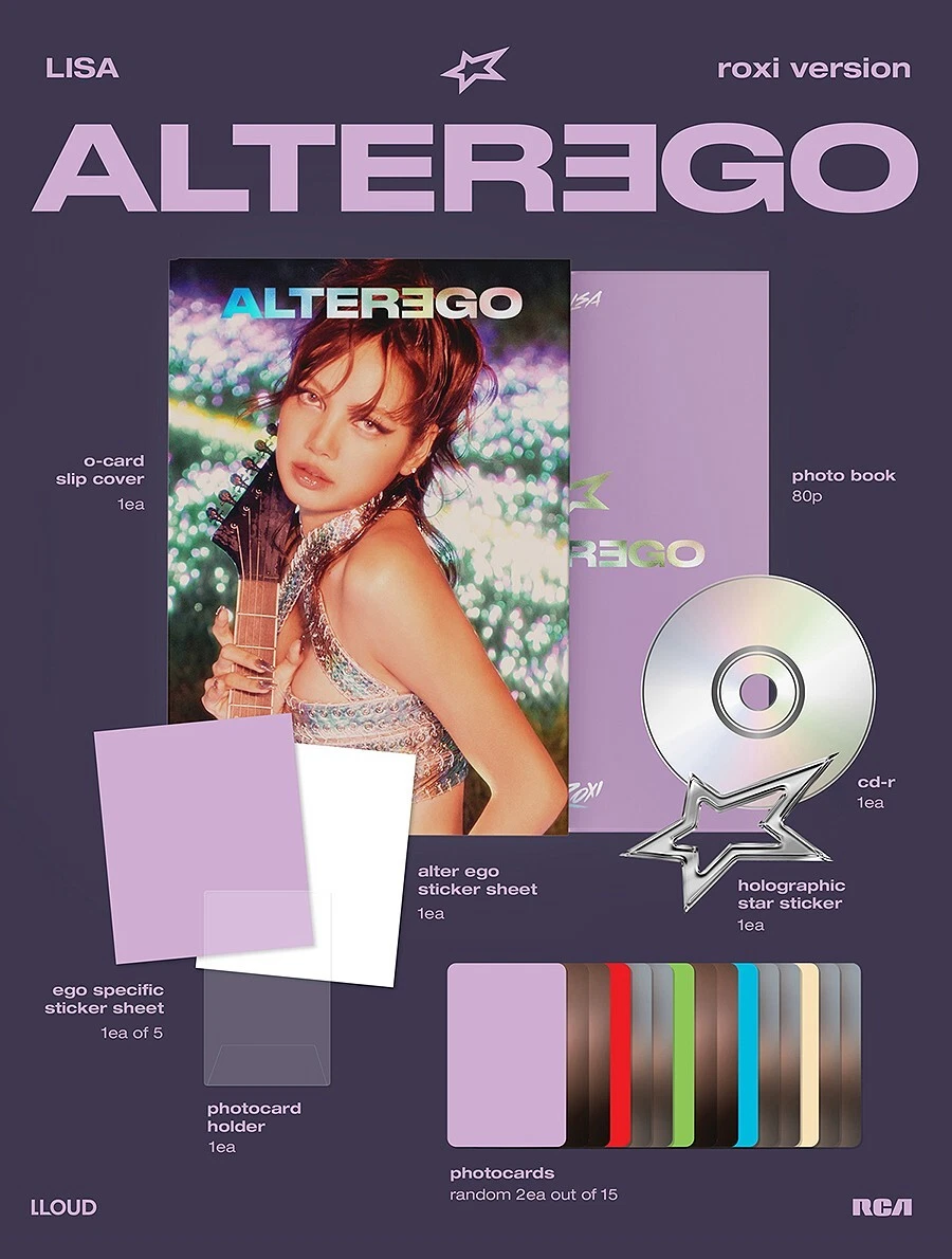 BLACKPINK LISA [ALTER EGO] Album PHOTO BOOK Ver./CD-R+Book+3