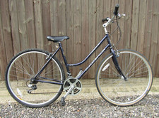 Claud Butler Odyssey Ladies Hybrid Blue Town Bike Bicycle Shimano 18 Gears 700c