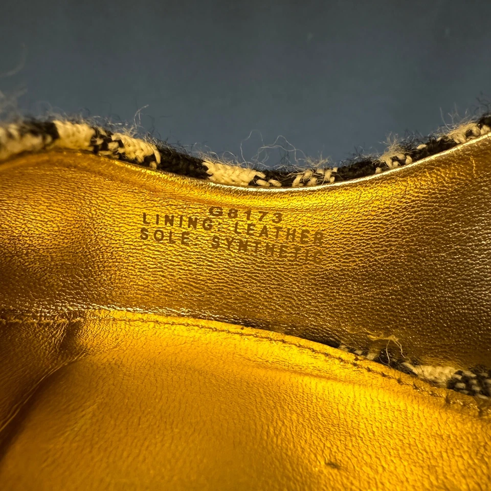 Zapatos de salón envolventes al tobillo J.Crew en pata de gallo talla 9,5 hechos en Italia negro/blanco Foto 4 de 4