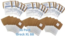 36 Pack Oreck XL Buster B (BB) Canister Vacuum Bags PKBB12DW Housekeeper Bag 
