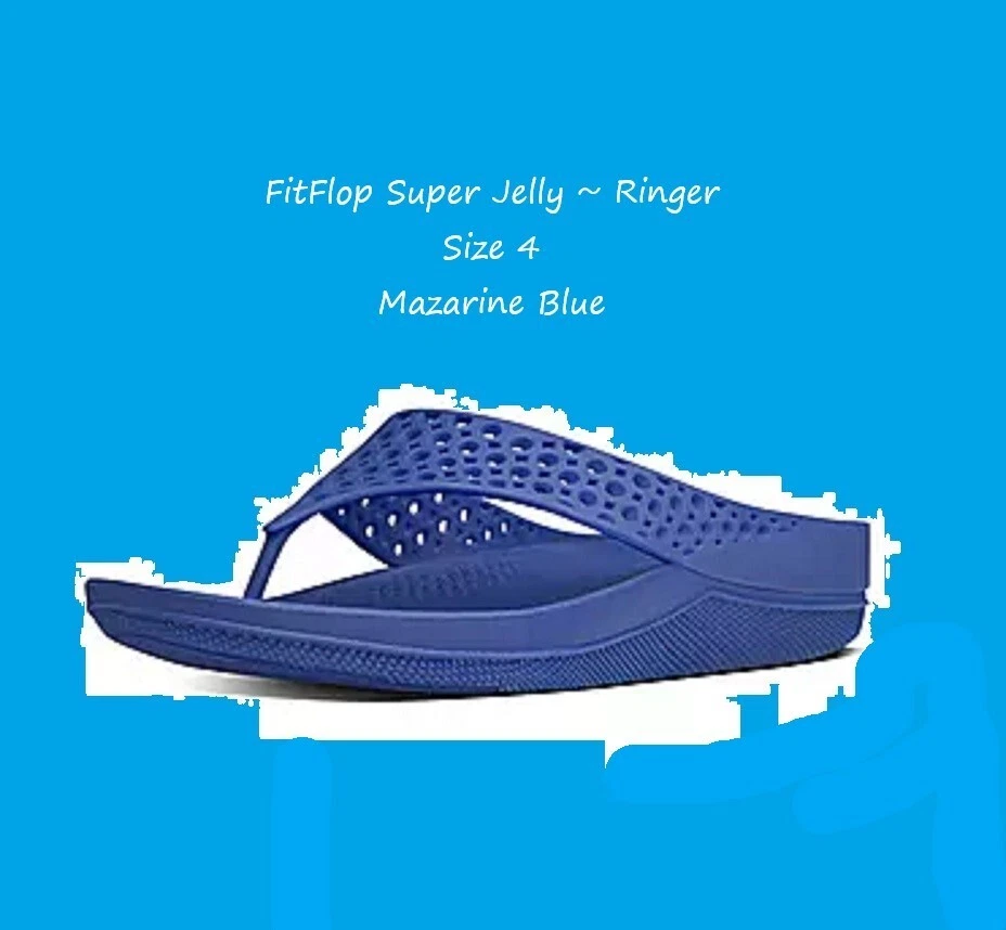 FitFlop size 5 Super Jelly Ringer New blue eBay