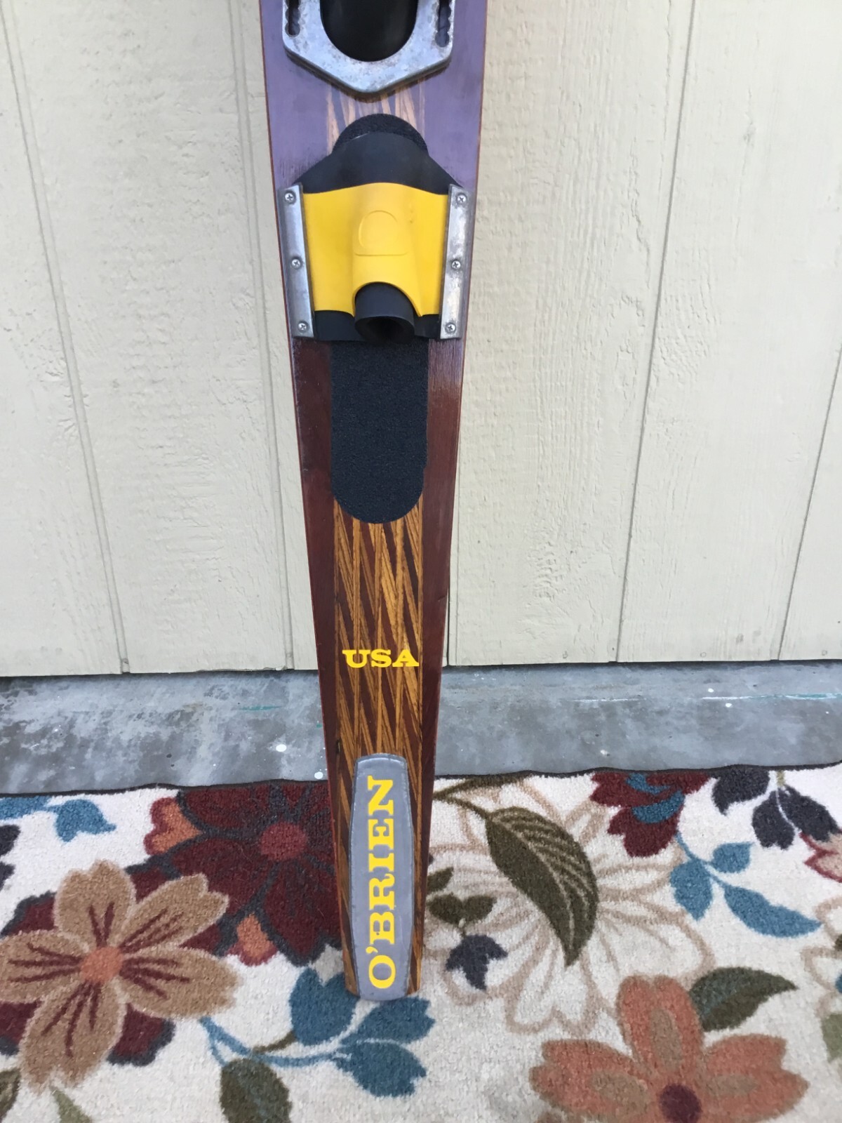 VINTAGE O'BRIEN COMPETITION SLALOM 70" WATER SKI WITH CASE WOOD