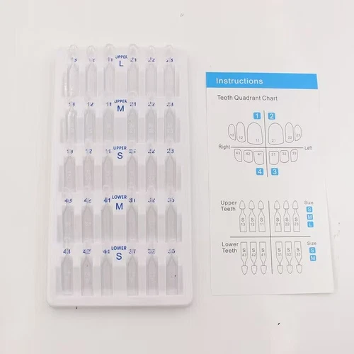30 Stck. Dental Composite Harz Furniere Form Licht Heilung Vorderzähne USA - Bild 3 von 14