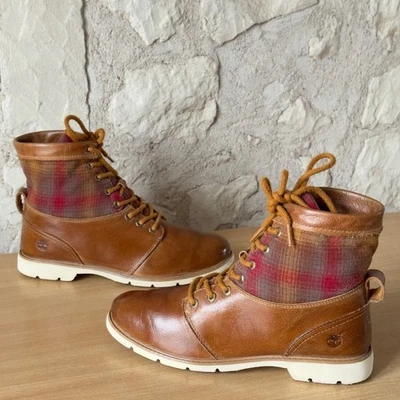 Timberland X Pendleton Bramhall 6 pouces Bottines léger à carreaux Cuir EU 41 - Photo 1/4