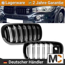 Kit Doppelsteg Frontgrill Glanz Schwarz passt f�r BMW X5 F15 X6 F16 mit Kamera