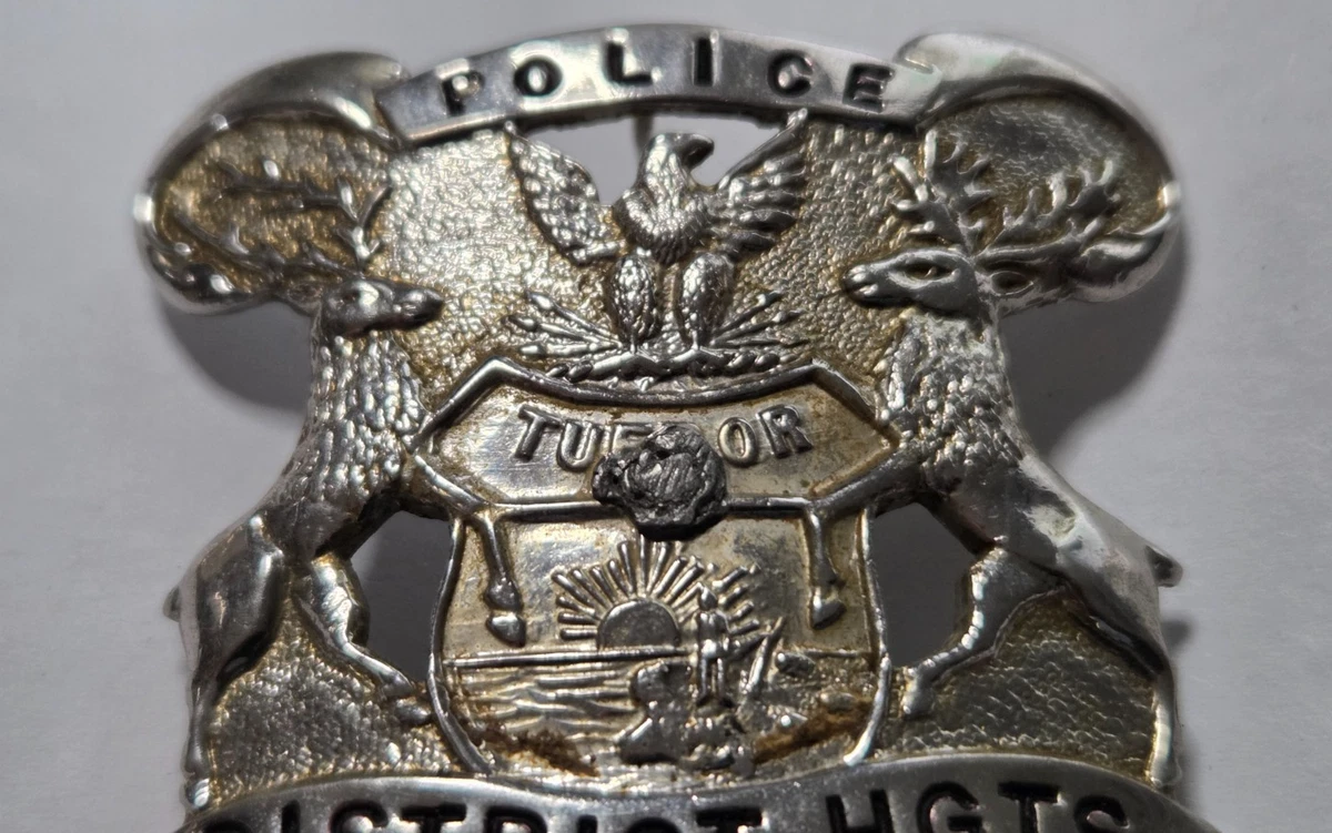 MARYLAND - 1960er !! Hat Badge POLICE Polizei Abzeichen USA Mützenabzeichen