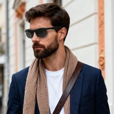 Rectangle Square Unisex Sunglasses - Half Frame Sport Sun Protection Shades