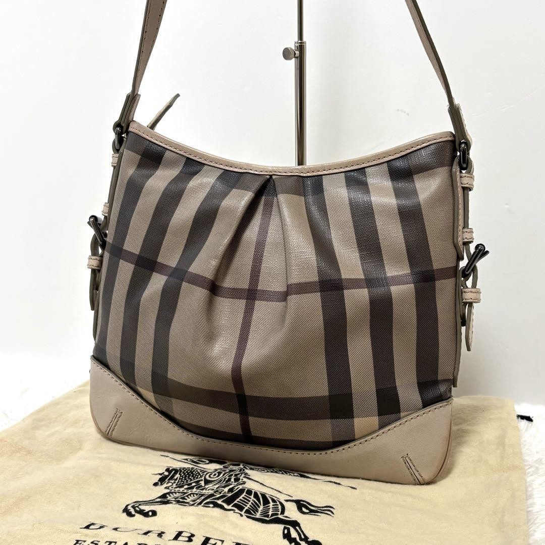 BURBERRY Shoulder Bag Crossbody Smoked Check | eBay
