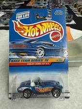 1998 Hot Wheels #727 Race Team Series IV 3/4 SHELBY COBRA 427 S/C Blue w/5 Spoke