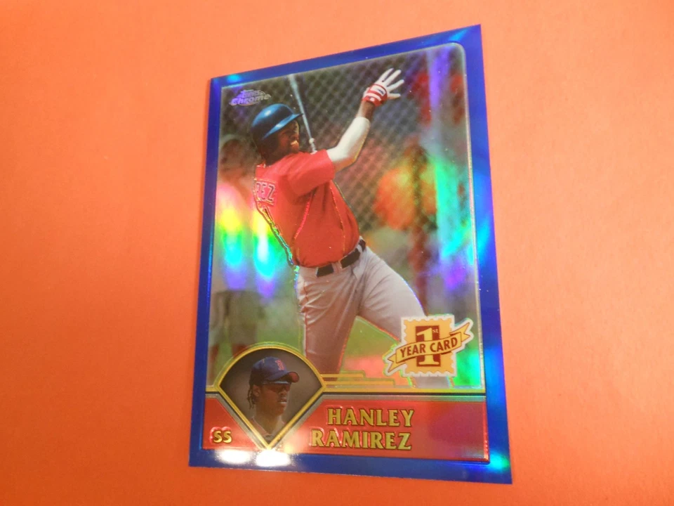 2003 Topps Traded & Rookies Hanley Ramirez Chrome Refractor RC #T181 Red Sox - Image 2 of 4
