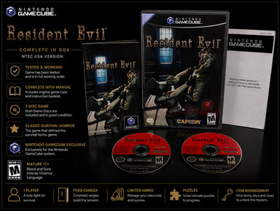 Resident Evil GameCube Spiel komplett NTSC USA getestet funktionstüchtig dabei