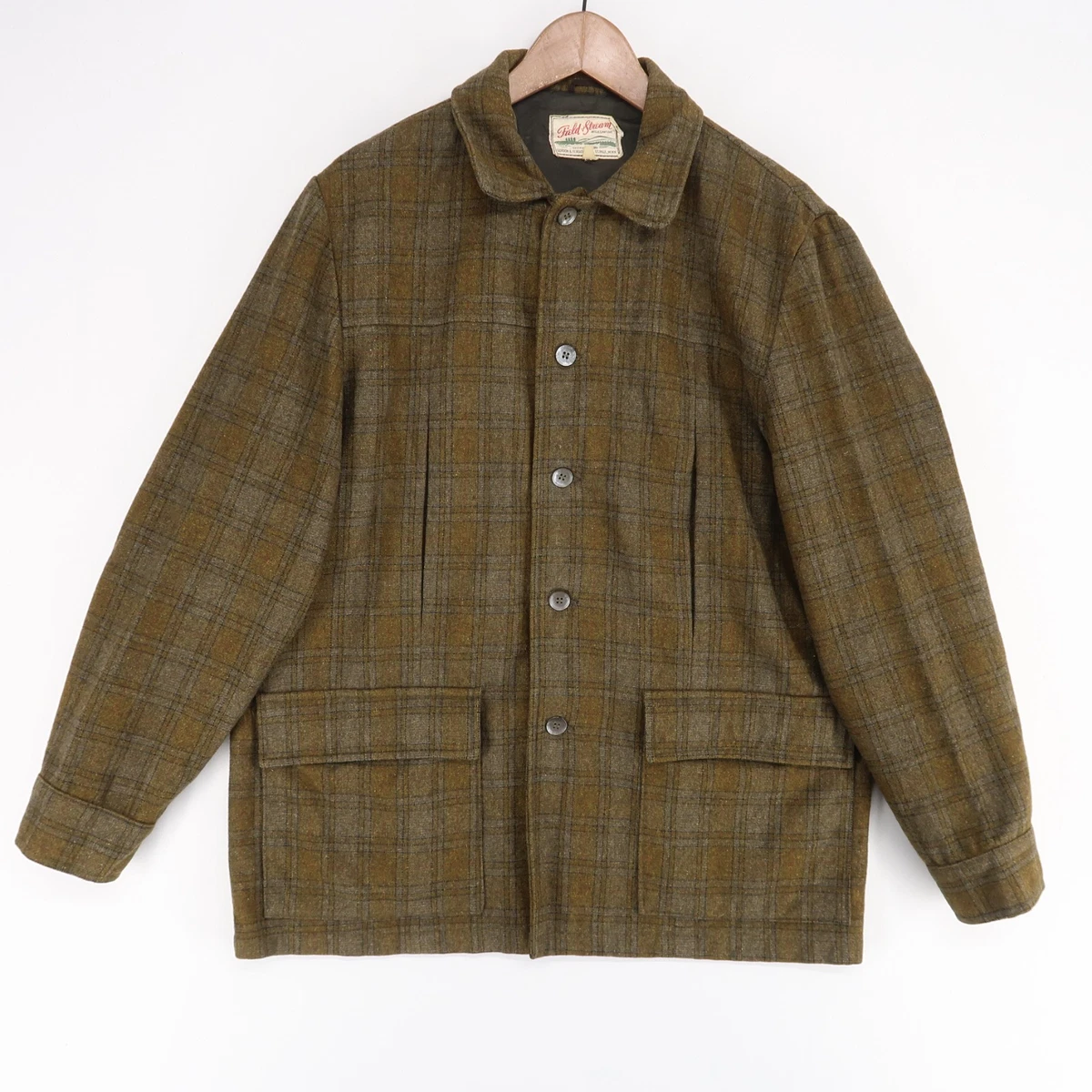 Gilet Vintage Field & Stream Homme – Marron, Taille L, En Toile Coton, Idéal Pêche Chasse Safari