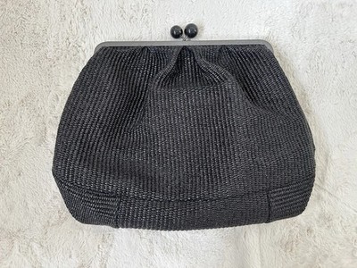 Weekend MaxMara Pasticcino Bag, Raffia Schwarz