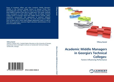 Tiffany Daniel | Academic Middle Managers in Georgia''s Technical Colleges: