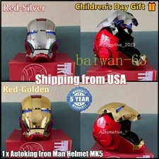 Autoking Iron Man Helmet MK5 1/1 Voice-controlled Mask Children's Day Gift Prop
