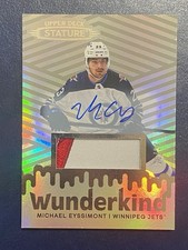 2022-23 Stature Hockey Wunderkind Auto Patch Parallel Michael Eyssimont /24
