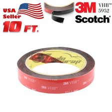 Genuine 3M VHB 5952 Gray Double-Sided Mounting Tape Automotive Car 20mm x 10FT