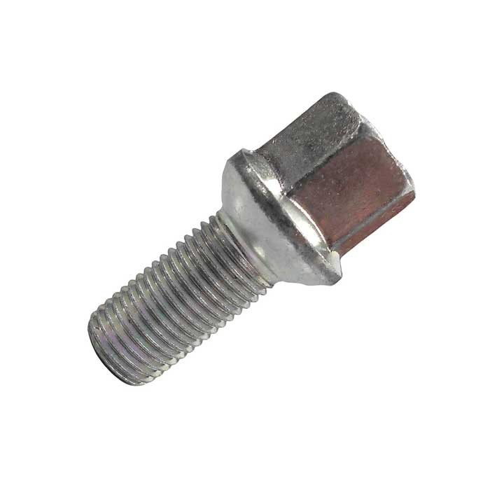 1x Silver Wheel bolt M14x1,5 ball seat R13 for Ford, Capri IV (24), Capri IV (24