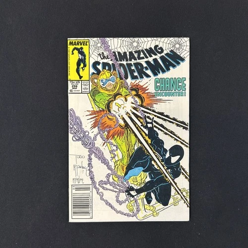 Marvel Comic Amazing Spider-Man #298 1987, 7.5/VF-, Todd McFarlane Auto.. no COA