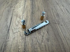 AUMSEN Brass Stop Tailpiece Chrome With Metric Studs Chrome