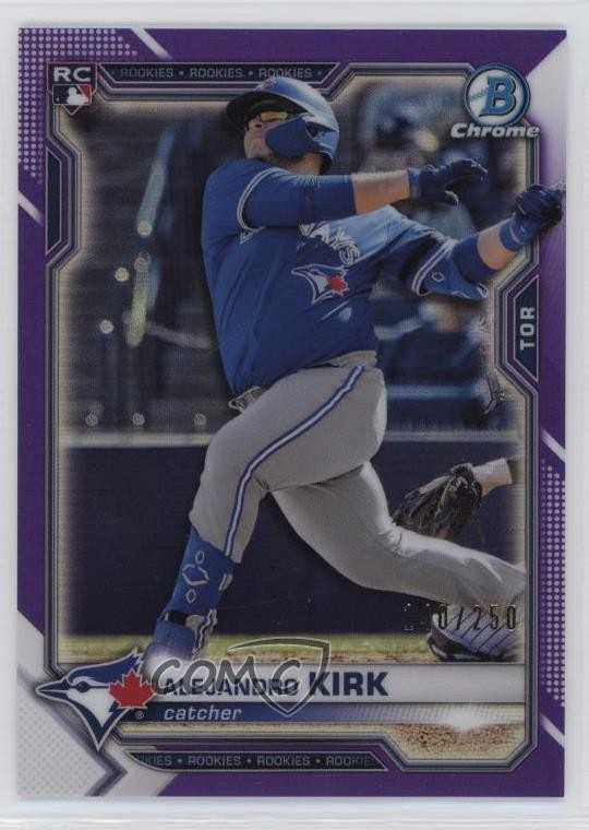 2021 Bowman Chrome Purple Refractor /250 Alejandro Kirk #49 1q1d