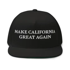 Make California Great Again USA Patriotic America Hat Flat Bill Cap