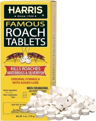 Harris Roach Tablets, Boric Acid Roach and Insects Killer with Lure, Alternative