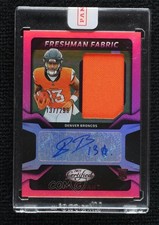 2025 Certified Freshman Fabric Mirror Signatures Pink /299 Pat Bryant Auto 16wc