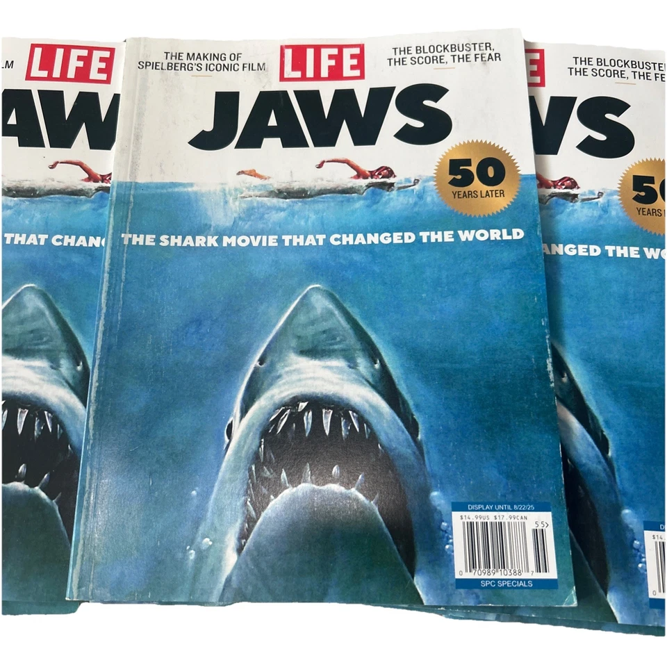 Life Magazine August 2025 Jaws Steven Spielberg the Movie that Changed World FS - Image 2 of 4