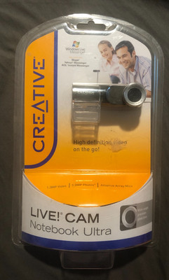 New Creative Live Cam Notebook Ultra 1.3 MP Voice Video Chat HD Wide Angle