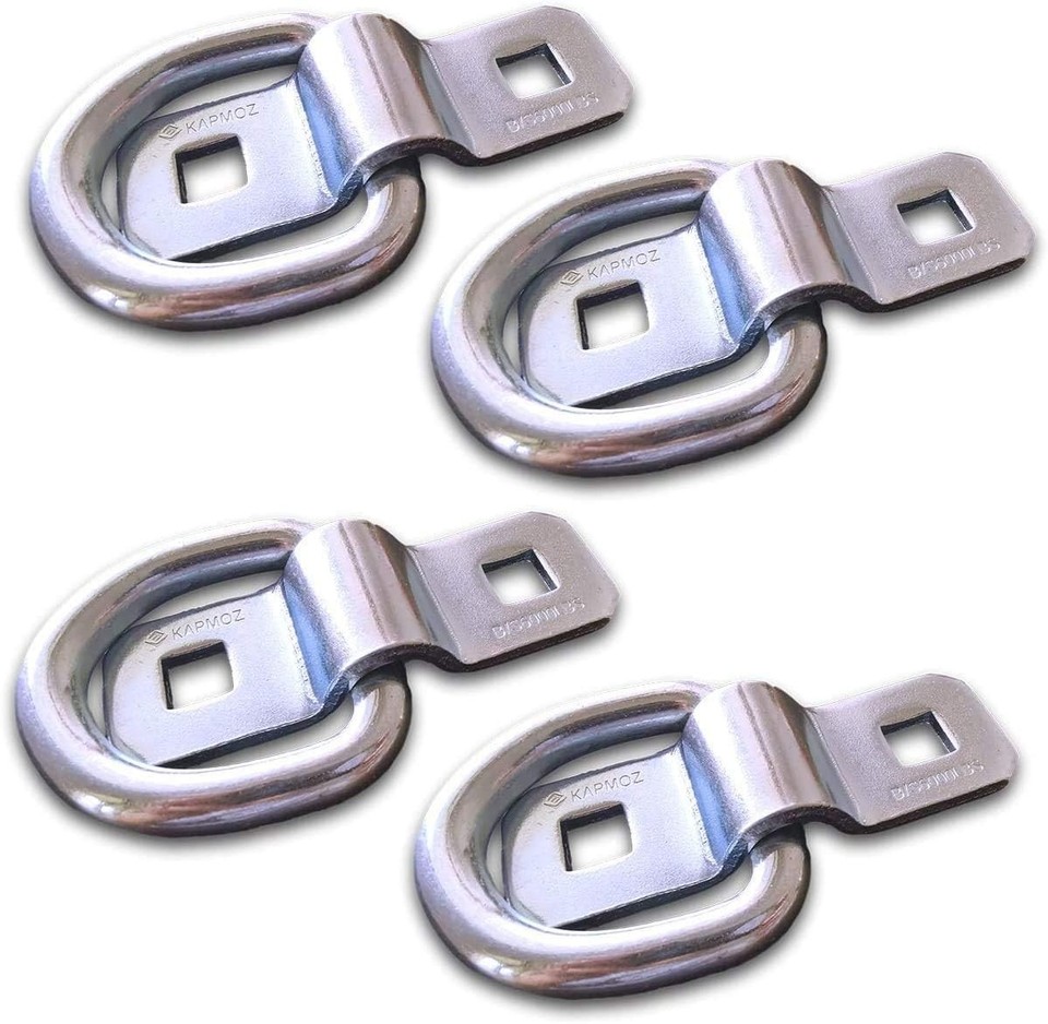24 Pack D Rings Tie Down Anchors Hooks,1/4" Trailer Anchor Lashing - View #14