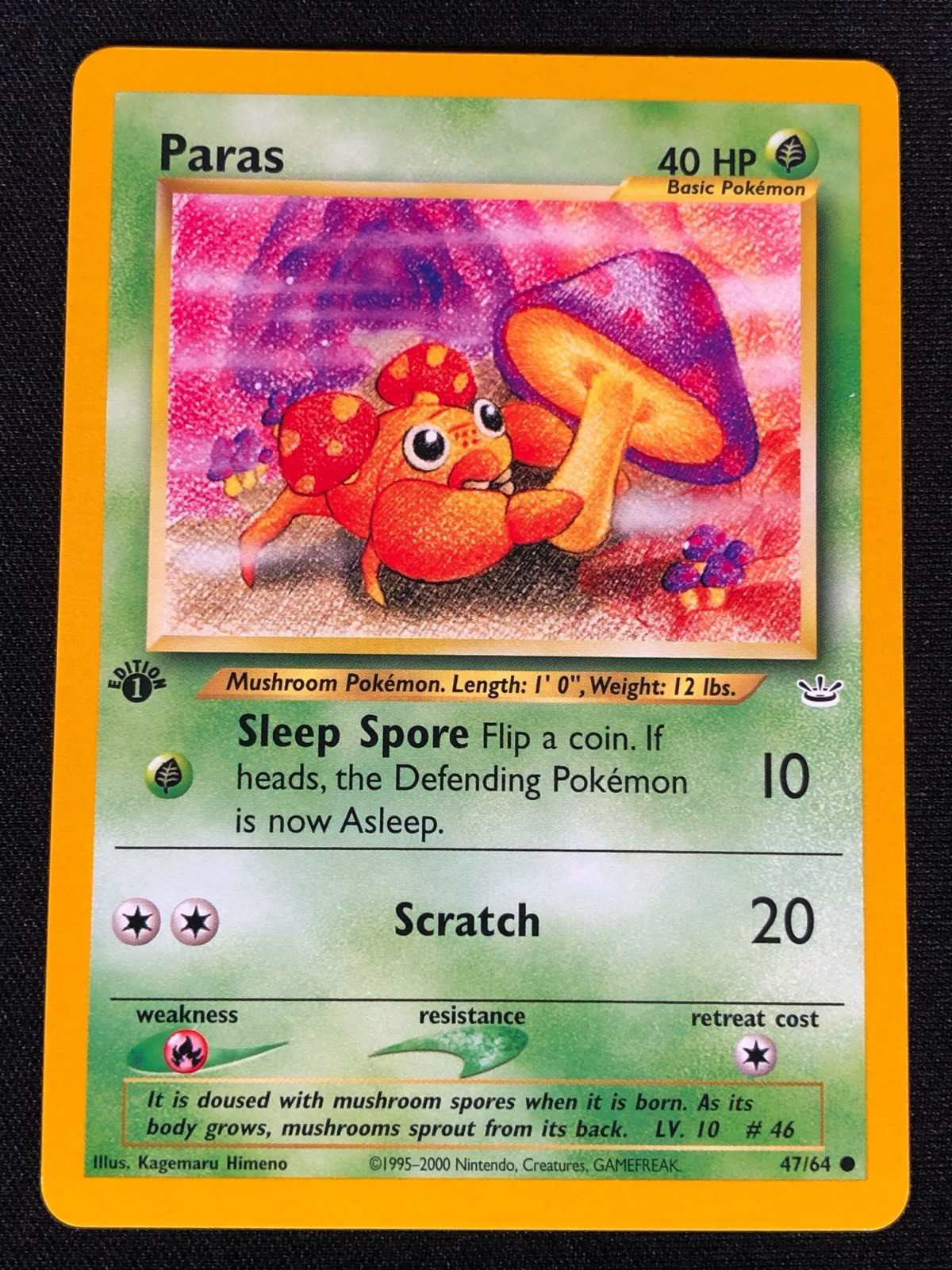 Pokemon Paras 47/64 1st Common (NM)