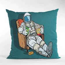 Pop Art Throw Pillow Cover, Spaceman Colorful Cushion Case, Modern Home Decor