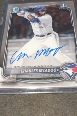 2025 Bowman - Chrome Prospect Autographs Charles McAdoo #CPA-CMA (AU, RC)