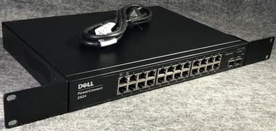 Dell Power Connect 2824 24-Port Gigabit Managed Switch with Rack Ears