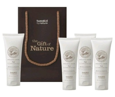 Tweak'd By Nature Restore Pure Rescue Cream 4 pc 3 Oz Fragrance Free W/ Bag