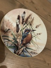 Vintage Philip Gibson Signed 1990 Decorative Plate Ltd Edition Kingfisher Rare
