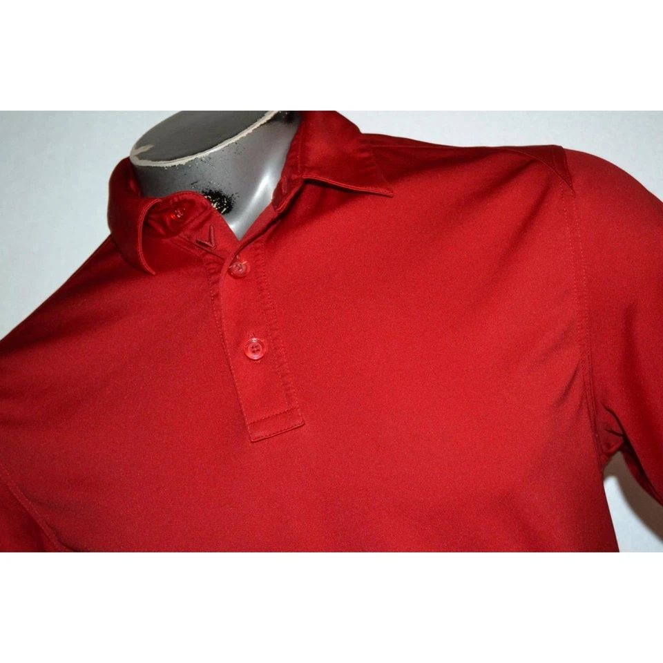 Polo de golf 25541 Callaway rojo poliéster talla mediana para hombre Foto 2 de 4