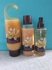Boots Natural Collection Vanilla Set- Body Spray, Bath Cream, Shower Cream. Rare