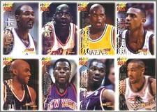 CHINA - MICHAEL JORDAN - CHARLES BARKLEY - GRANT HILL - Uncut Card Sheet