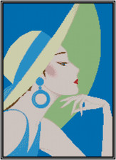 Elegant Lady Counted Cross Stitch Chart No.24-176