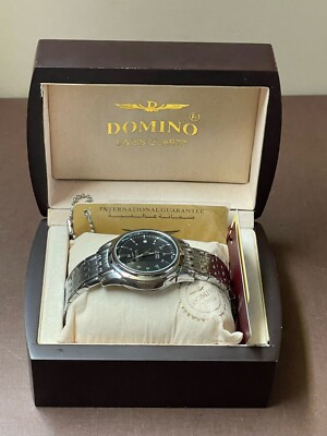 Domino DM-0788-M Co-Axial Swiss Qartz Men s Wristwatch New